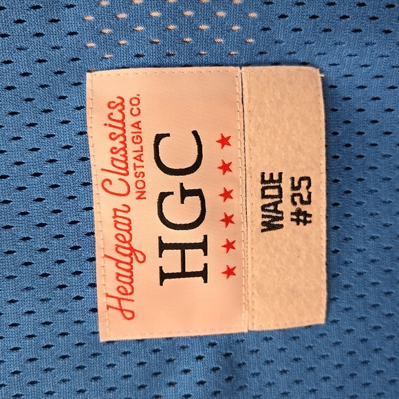 Dewayne Wade Basketball Jersey Richard's Miami Heat Vice Size L Headgear Classic - Picture 3 of 8